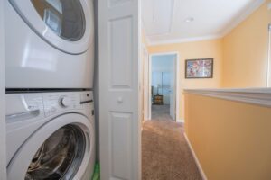 Washer and Dryer in Upstairs Hall